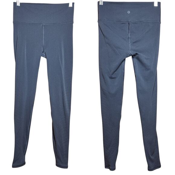Lululemon Nulu High-rise Align tight 25" crop gray preforated ankle leggings 8 - Picture 1 of 5